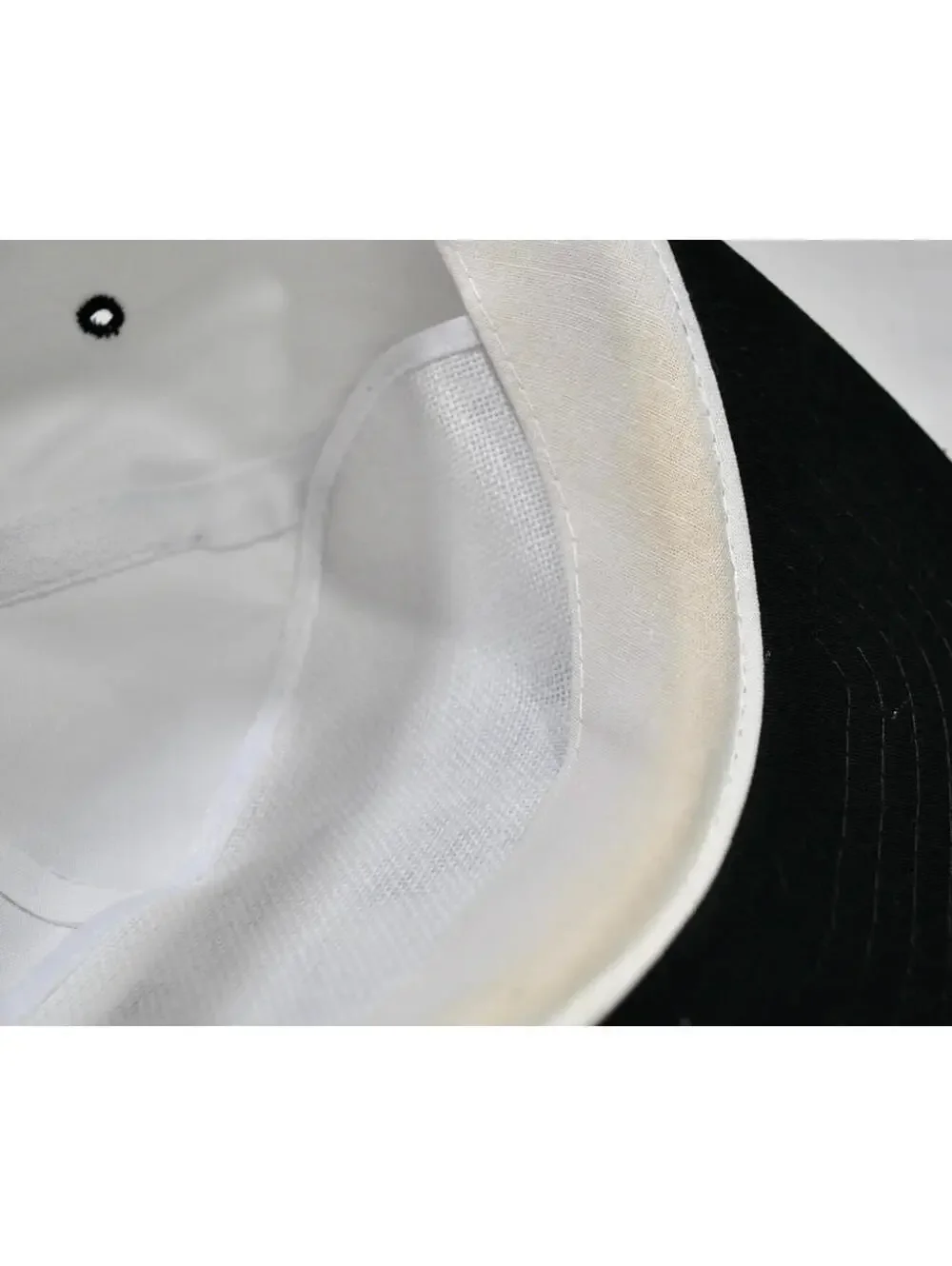 Vintage Radio Luso Americana New Jersey Military Black White Snapback
